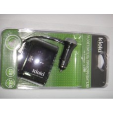 Разветвитель прикуривателя на 3 +USB KIOKI